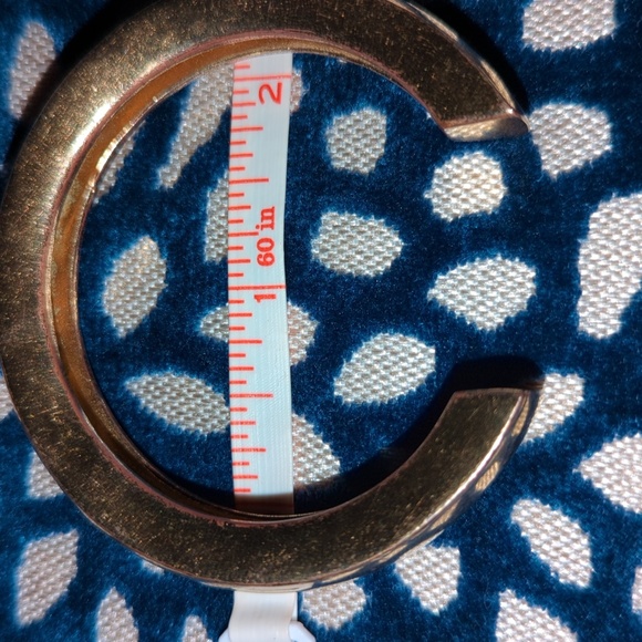 🫴 VTG Statement Gold Brass Cuff Bracelet Maximalist - Vintage? J.Crew - Picture 11 of 13